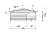 Domek letniskowy całoroczny AMELIA (44+44 mm, z izolacją PLUS), 9x6 m, 32 m² - z tarasem 20 m² specification 5