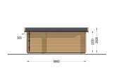 Domek ogrodowy drewniany OAK (34 mm), 6x3 m, 16 m² specification 4