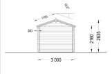 Domek ogrodowy drewniany KIM (44 mm), 5x3 m, 15 m² specification 5