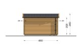 Domek ogrodowy drewniany DREUX F (44 mm), 4x3 m, 12 m² specification 4
