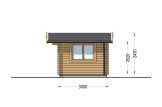 Domek ogrodowy drewniany LILLE (34 mm), 4x3 m, 12 m² specification 5