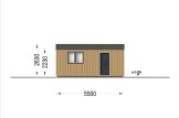 Garaż drewniany SILVIA (34 mm + elewacja), 3,4x5,4 m, 20 m² specification 3