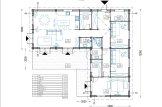 Dom drewniany letniskowy PAULA (44+44 mm), 129 m² specification 1