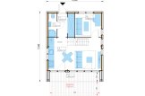 Dom drewniany letniskowy KAYA 4L (44 mm + elewacja, z izolacją), 50 m² specification 1