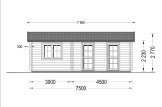 Domek letniskowy całoroczny MAX (44+44 mm, z izolacją PLUS), 32 m² specification 2