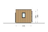 Domek ogrodowy drewniany PREMIUM (34 mm + elewacja), 5x3 m, 13 m² specification 3