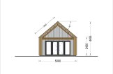 Domek letniskowy drewniany AGATA (44 mm + elewacja) z antresolą, 39 m² specification 3