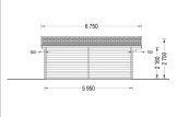 Domek ogrodowy drewniany WISSOUS (44 mm), 5x6 m, 30 m² specification 5