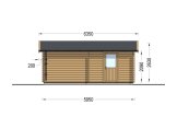 Garaż drewniany CLASSIC S (44 mm), 5x6 m, 30 m² specification 3