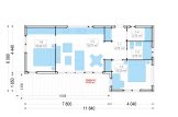 Dom drewniany letniskowy LUCIA 2 (44 mm + elewacja), 50 m² specification 1