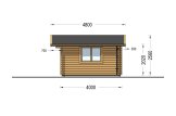 Domek ogrodowy drewniany LILLE (44 mm), 5x4 m, 20 m² specification 5