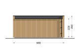 Domek ogrodowy drewniany PREMIUM (34 mm + elewacja), 5,95x3 m, 16 m² specification 4