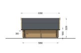 Garaż drewniany TEXAS (44 mm), 6x6 m, 36 m² specification 5