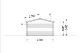 Garaż drewniany CLASSIC (44 mm), 4x6 m, 24 m² specification 4