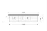 Dom drewniany letniskowy BERTA (44+44 mm), 72 m² - z tarasem 18 m² i z garażem 20 m² specification 4