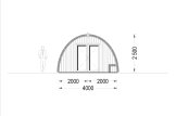 Domek letniskowy drewniany BRETA (44 mm), 4x10 m, 40 m² specification 2