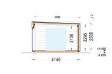 Domek ogrodowy drewniany PREMIUM (34 mm + elewacja, z izolacją), 7x4 m, 28 m² specification 6