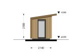 Domek ogrodowy drewniany EVELIN (34 mm + elewacja, z izolacją), 3x2 m, 6 m² specification 3