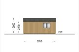Garaż drewniany SILVIA (34 mm + elewacja), 6x6 m, 36 m² specification 5