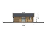 Dom drewniany całoroczny ADELE S (44+44 mm, z izolacją), 60 m² specification 3