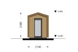 Domek ogrodowy drewniany EMMY (34 mm + elewacja), 3x2 m, 6 m² specification 3