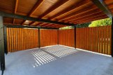 Wiata garażowa drewniana na 2 samochody LUNA DUO F ze ścianą w literę L, 6x6 m customer 2