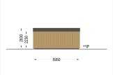Garaż drewniany SILVIA (34 mm + elewacja), 4x6 m, 24 m² specification 5