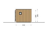Domek ogrodowy drewniany INES (34 mm + elewacja), 6x3 m, 18 m² specification 3