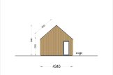 Dom drewniany letniskowy ADALINE (34 mm + elewacja), 50 m² specification 5