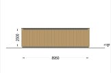 Garaż drewniany trzystanowiskowy SILVIA TRIO F (34 mm + elewacja), 9x6 m, 54 m² specification 4