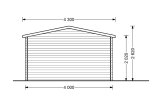 Domek ogrodowy drewniany OSLO (34+34 mm, z izolacją), 5x4 m, 20 m² specification 5