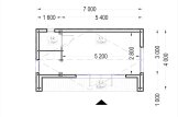 Domek ogrodowy drewniany TINA (34 mm + elewacja), 7x4 m, 28 m² specification 1