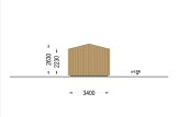 Garaż drewniany SILVIA (34 mm + elewacja), 3,4x5,4 m, 20 m² specification 4