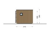 Domek ogrodowy drewniany INES (34 mm + elewacja, z izolacją), 6x3 m, 18 m² specification 3