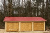 Garaż drewniany trzystanowiskowy TRIO (44 mm), 9x6 m, 54 m² customer 3