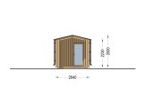 Sauna ogrodowa zewnętrzna SERENE (34 mm + elewacja), 5.3x2.5 m, 5 m² specification 2