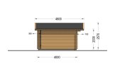 Domek ogrodowy drewniany DREUX (34 mm), 5x4 m, 18 m² specification 3