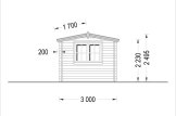 Domek ogrodowy drewniany OAK (44 mm), 6x3 m, 18 m² specification 5