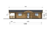 B-Ware: Dom drewniany całoroczny DONNA S (44+44 mm, z izolacją), 63 m² - z tarasem 11,5 m² specification 5