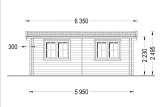 Domek ogrodowy drewniany STRONGHOLD (44 mm), 3x6 m, 18 m² specification 2