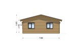 Dom drewniany całoroczny - mieszkalny JULIA RV (z izolacją, WT2021), 95 m² specification 3
