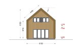 Dom drewniany letniskowy ASTRID (44 mm + elewacja), 120 m² specification 3