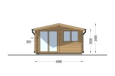 Domek ogrodowy drewniany WISSOUS (44 mm), 4x3 m, 12 m² specification 2