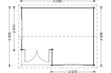 Domek ogrodowy drewniany OSLO (34+34 mm, z izolacją), 5x4 m, 20 m² specification 1
