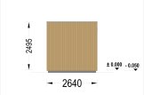 Sauna ogrodowa zewnętrzna DELLA (34 mm + elewacja), 2,6 x 2,6 m, 5 m² specification 4