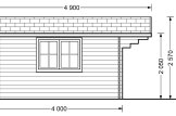 Domek ogrodowy drewniany WISSOUS (34 mm), 5x4 m, 20 m² specification 3