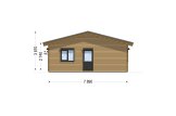 Dom drewniany całoroczny - mieszkalny JULIA RV (z izolacją, WT2021), 95 m² specification 5