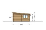 Garaż drewniany dwustanowiskowy MODERN (44 mm), 6x5 m, 30 m² specification 5