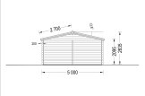 Garaż drewniany CLASSIC (44 mm), 5x6 m, 30 m² specification 4