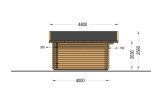 Domek ogrodowy drewniany WISSOUS (34 mm), 5x4 m, 20 m² specification 3